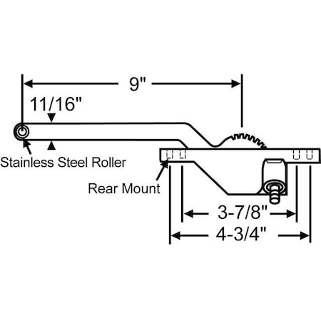 Strybuc Single Arm Casement Operator 36-225-3